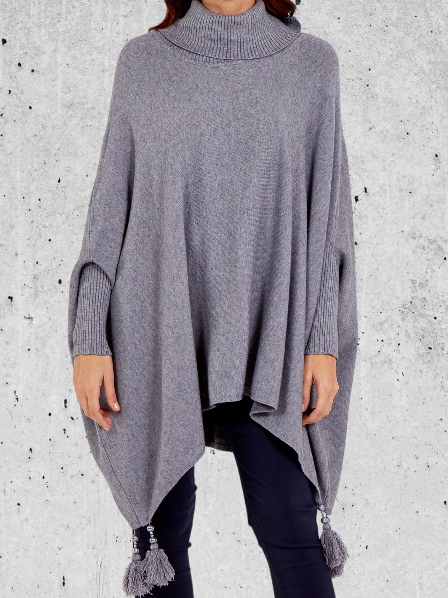 Poncho style outlet jumper