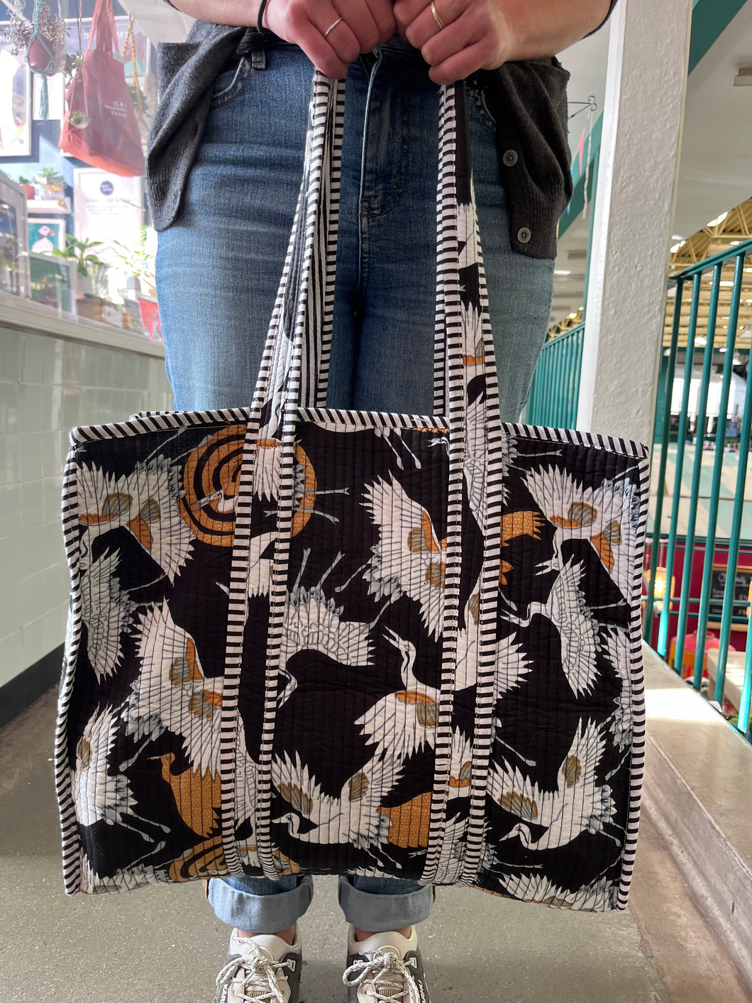 Cotton quilted Tote Bag