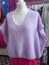 Load image into Gallery viewer, ‘KATE’ Mohair drop shoulder tank top (lilac)
