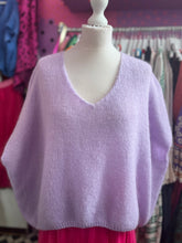 Load image into Gallery viewer, ‘KATE’ Mohair drop shoulder tank top (lilac)
