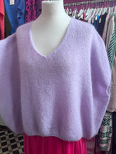 Load image into Gallery viewer, ‘KATE’ Mohair drop shoulder tank top (lilac)
