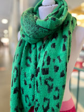 Load image into Gallery viewer, SOPHIE Leopard Scarf (jade
