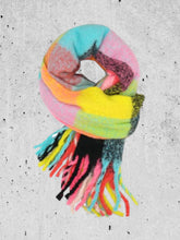 Load image into Gallery viewer, ‘LAURA’ Check neon scarf
