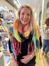 Load image into Gallery viewer, ‘LAURA’ Check neon scarf
